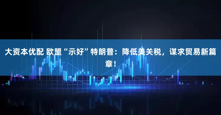 大资本优配 欧盟“示好”特朗普：降低美关税，谋求贸易新篇章！