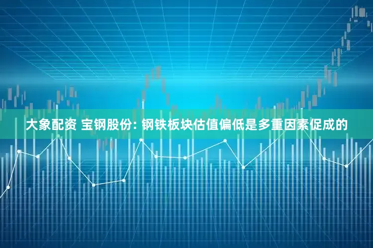 大象配资 宝钢股份: 钢铁板块估值偏低是多重因素促成的